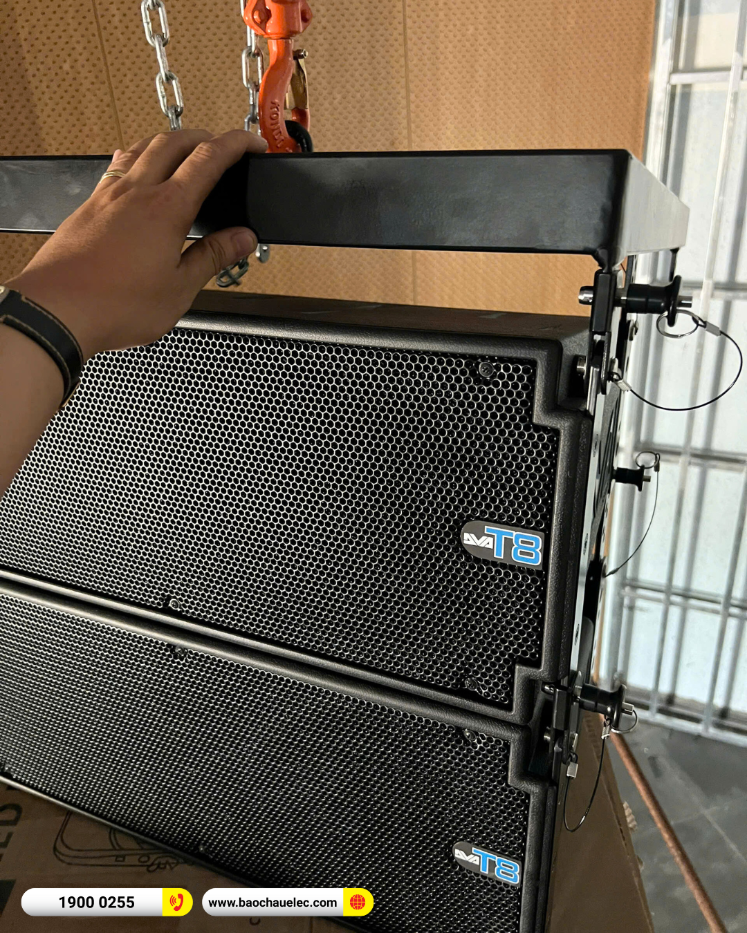Lắp đặt d&agrave;n Line Array dBTechnologies sự kiện, s&acirc;n khấu cho Ủy Ban Nh&acirc;n D&acirc;n Huyện Nh&agrave; B&egrave; tại TP HCM