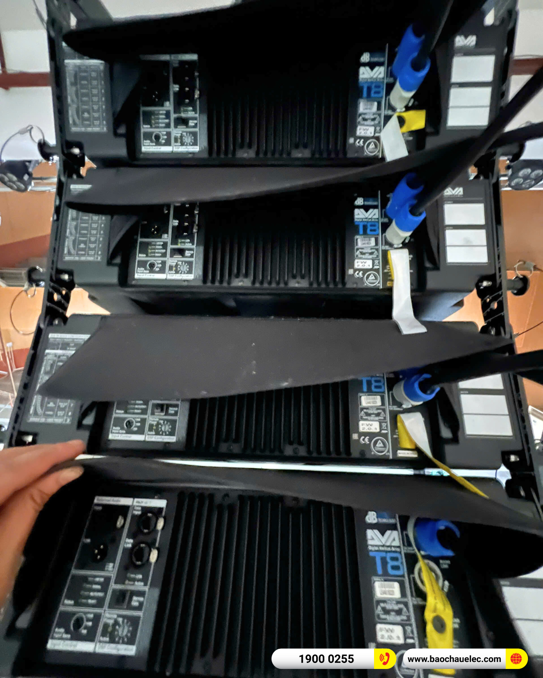Lắp đặt d&agrave;n Line Array dBTechnologies sự kiện, s&acirc;n khấu cho Ủy Ban Nh&acirc;n D&acirc;n Huyện Nh&agrave; B&egrave; tại TP HCM