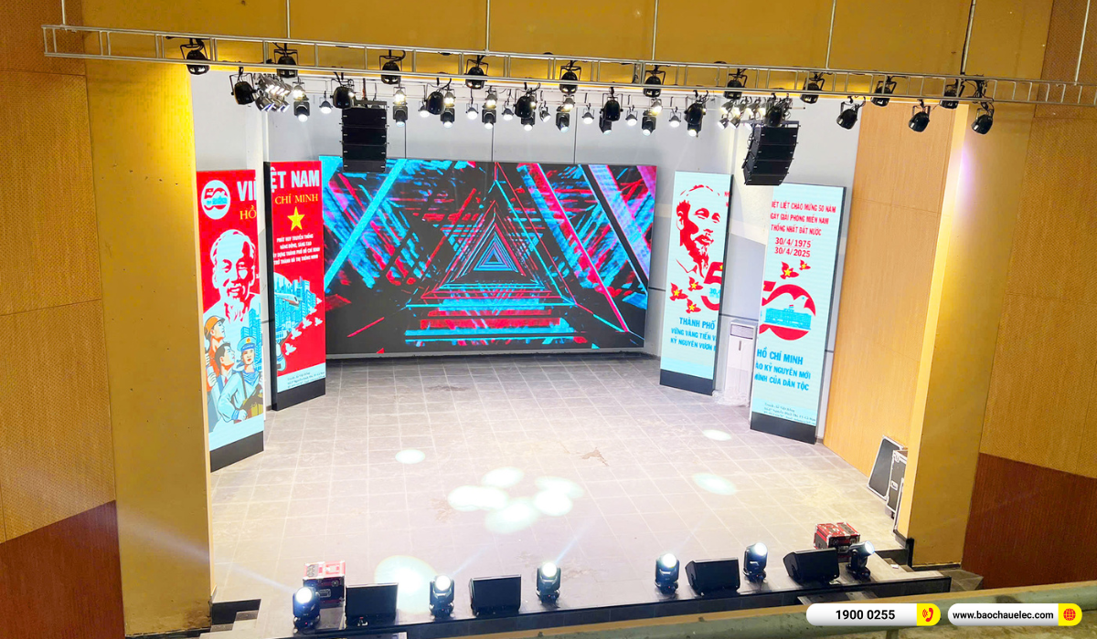 Lắp đặt d&agrave;n Line Array dBTechnologies sự kiện, s&acirc;n khấu cho Ủy Ban Nh&acirc;n D&acirc;n Huyện Nh&agrave; B&egrave; tại TP HCM