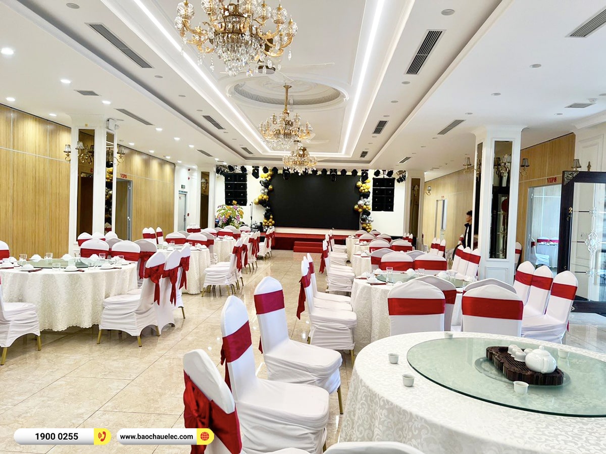 Lắp đặt 2 d&agrave;n Line Array Actpro sự kiện, đ&aacute;m cưới gần 500tr cho nh&agrave; h&agrave;ng Sơn Thủy tại Th&aacute;i Nguy&ecirc;n (Actpro KR210, KR28, TS415, FP14000,...)