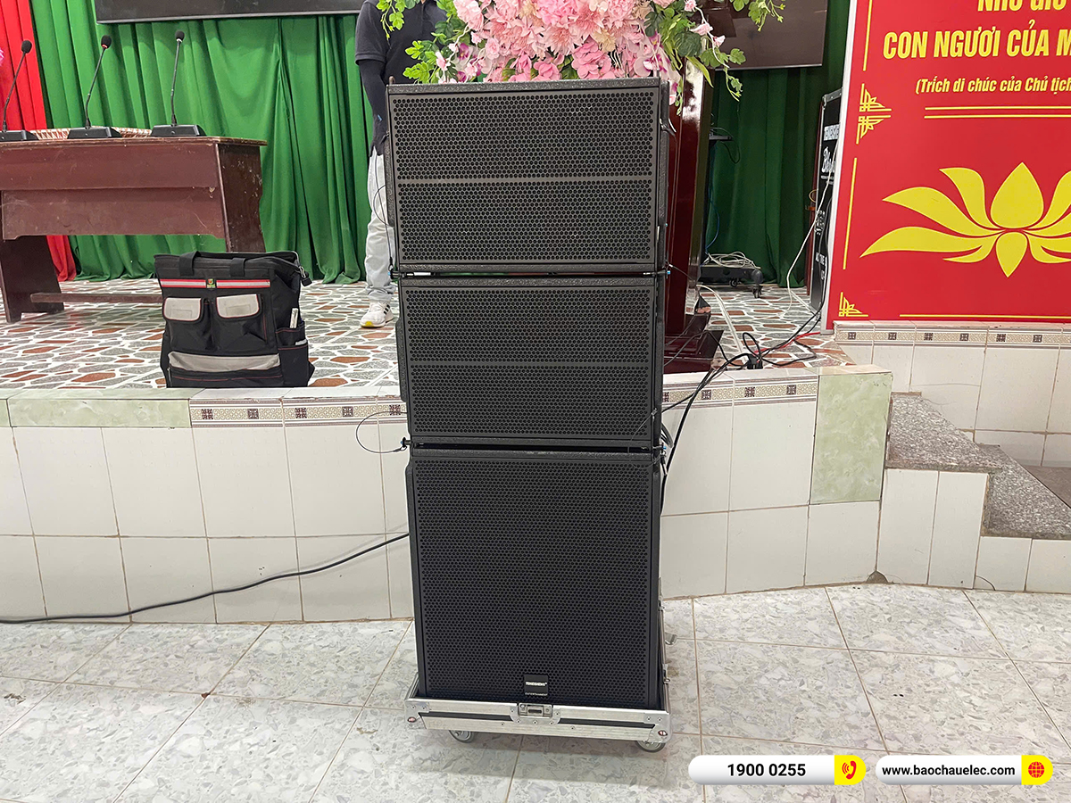 Lắp đặt d&agrave;n &acirc;m thanh Array Temeisheng cho UBND x&atilde; Trường Long T&acirc;y tại Cần Thơ 