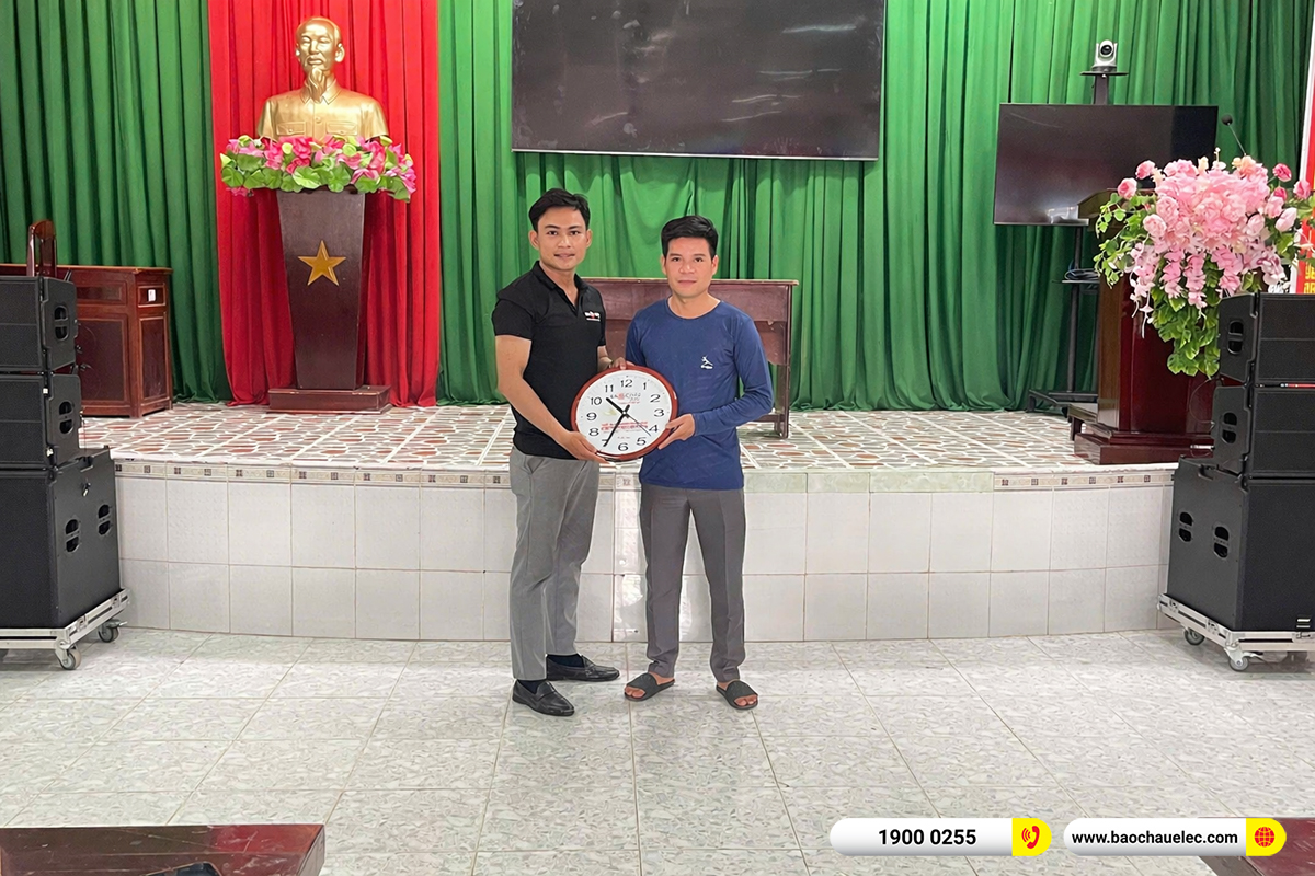 Lắp đặt d&agrave;n &acirc;m thanh Array Temeisheng cho UBND x&atilde; Trường Long T&acirc;y tại Cần Thơ 