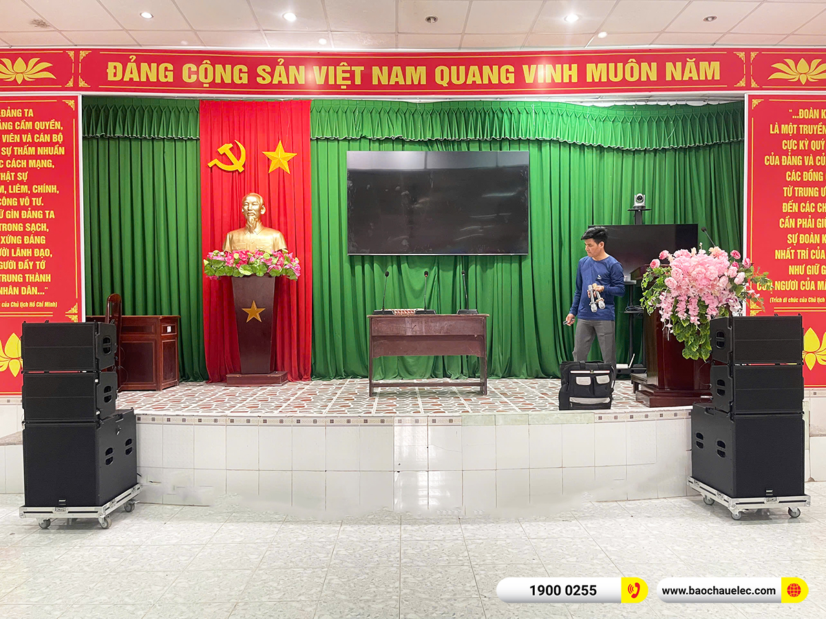 Lắp đặt d&agrave;n &acirc;m thanh Array Temeisheng cho UBND x&atilde; Trường Long T&acirc;y tại Cần Thơ 