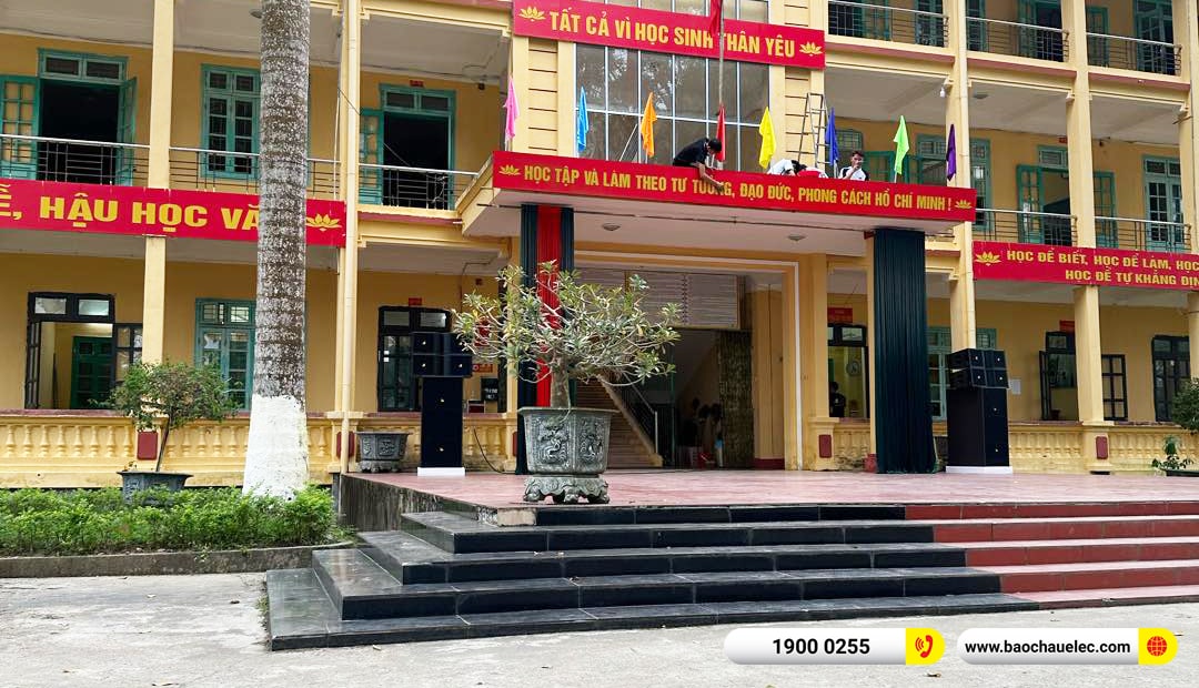Lắp đặt d&agrave;n Line Array Actpro sự kiện, s&acirc;n khấu hơn 131tr cho Trường THPT Hạ Lang ở Tuy&ecirc;n Quang 