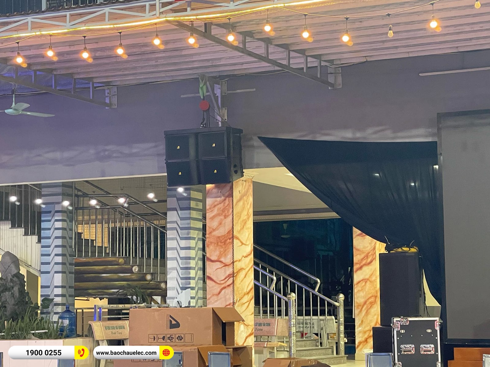 Lắp đặt d&agrave;n Line Array Actpro sự kiện, s&acirc;n khấu cho Trường PT li&ecirc;n cấp Đa Tr&iacute; Tuệ MIS tại H&agrave; Nội 