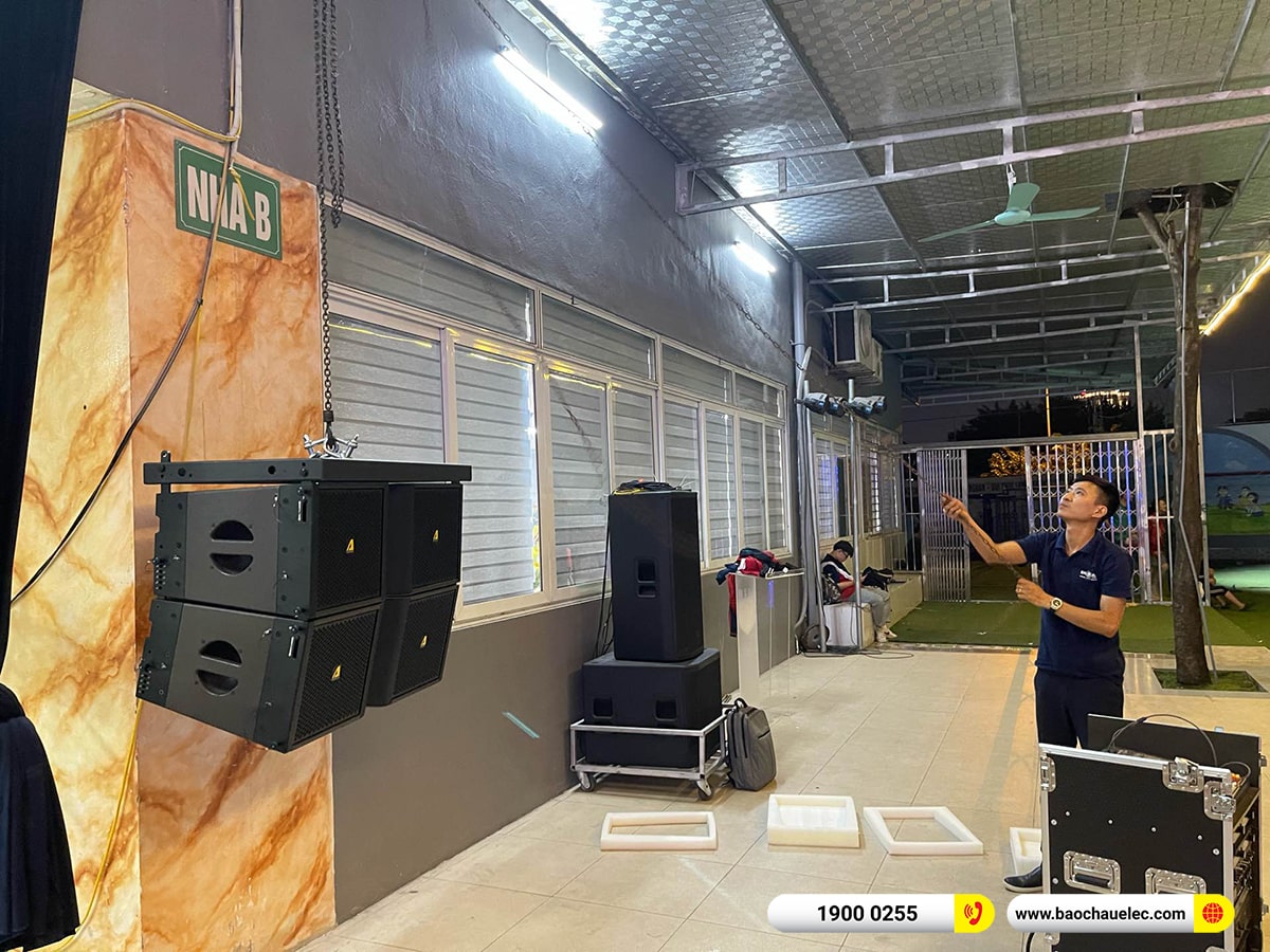 Lắp đặt d&agrave;n Line Array Actpro sự kiện, s&acirc;n khấu cho Trường PT li&ecirc;n cấp Đa Tr&iacute; Tuệ MIS tại H&agrave; Nội 