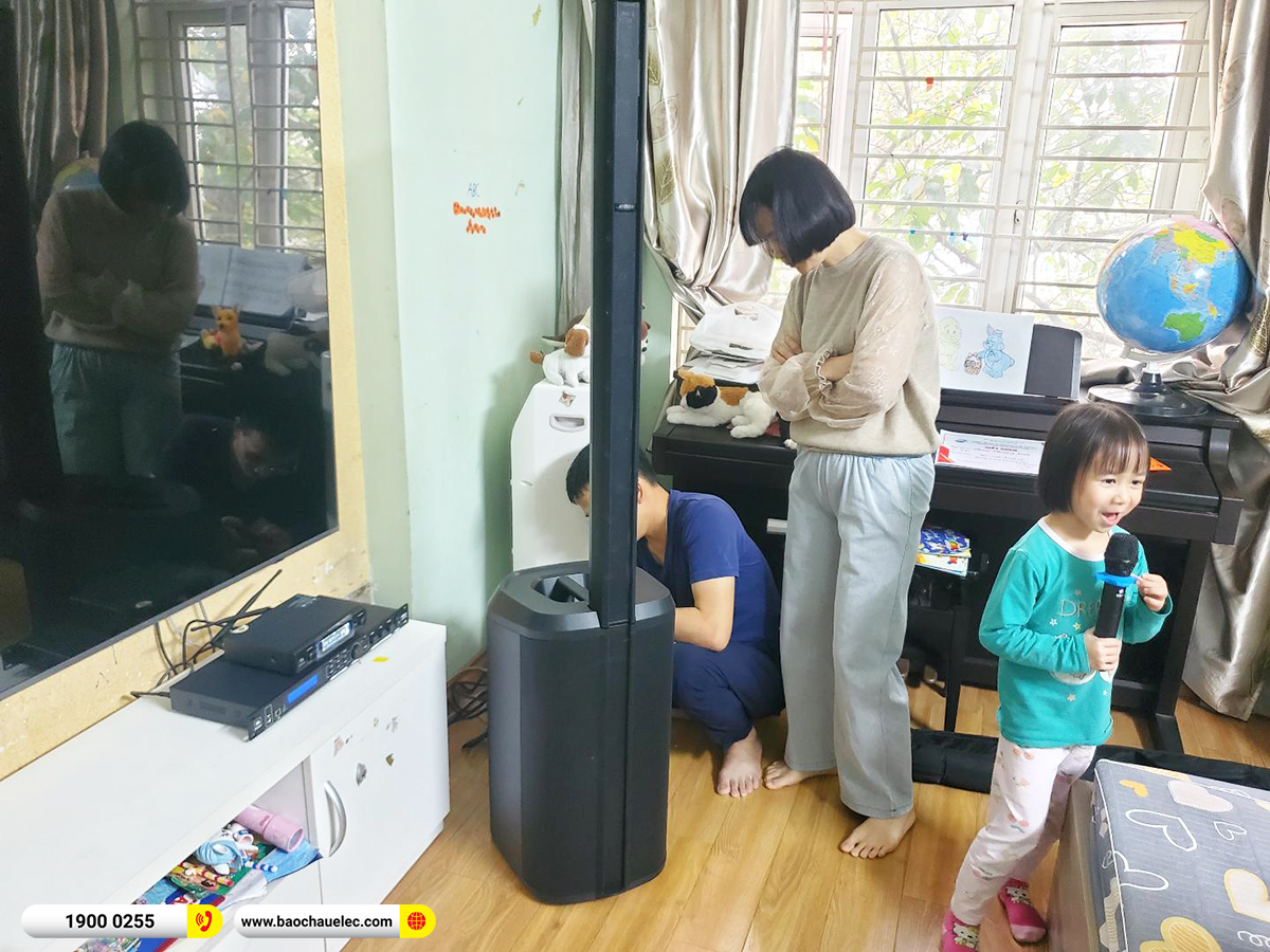 Lắp đặt d&agrave;n karaoke di động Bose hơn 75tr cho anh Vũ tại H&agrave; Nội (Bose L1 Pro16, JBL VX8, JBL VM300) 
