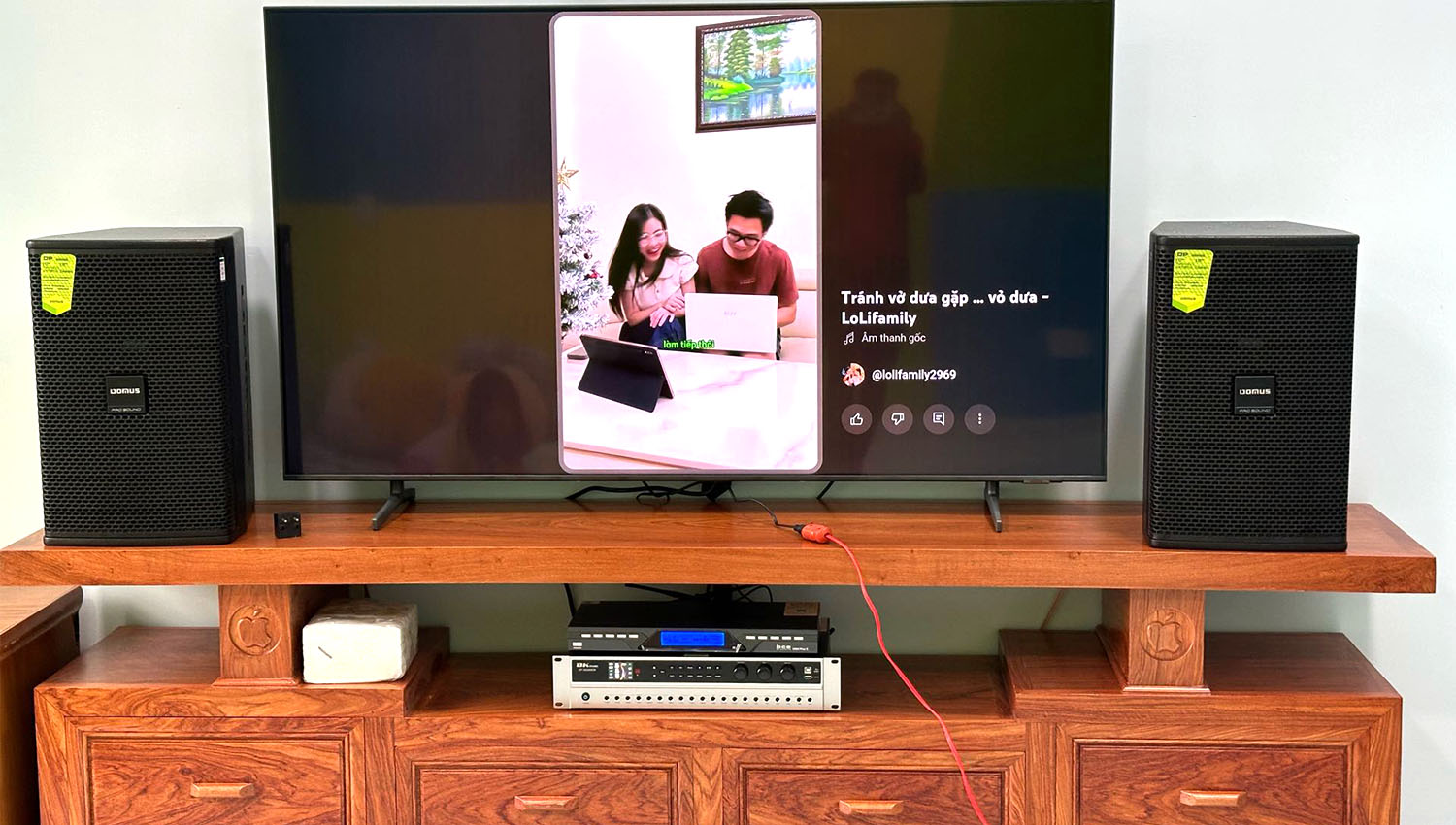 Dàn Loa Domus 6100 Max lắp đặt cho gia đình khách hàng