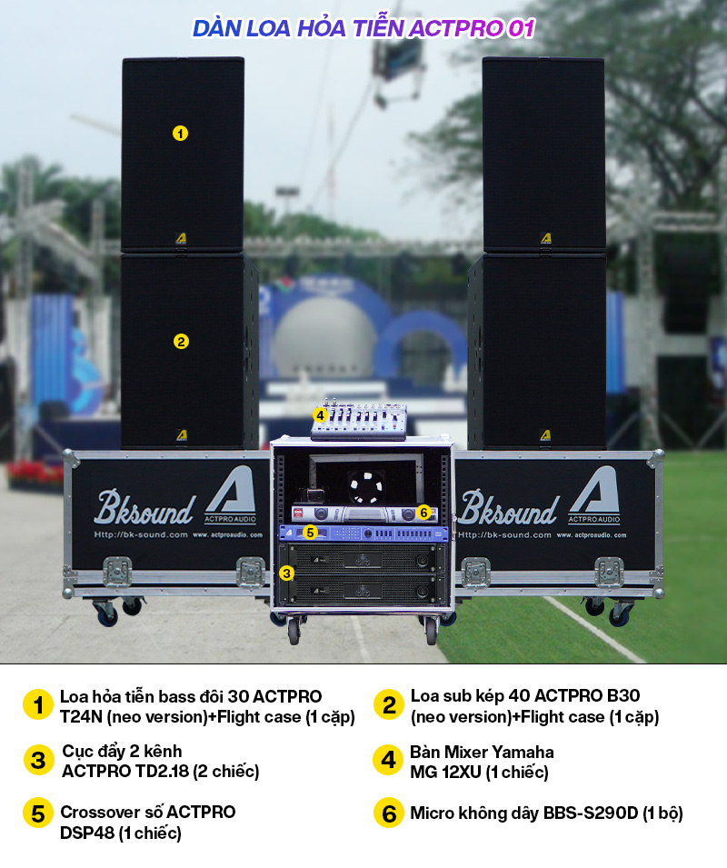 D&agrave;n Loa Hỏa Tiễn Actpro 01