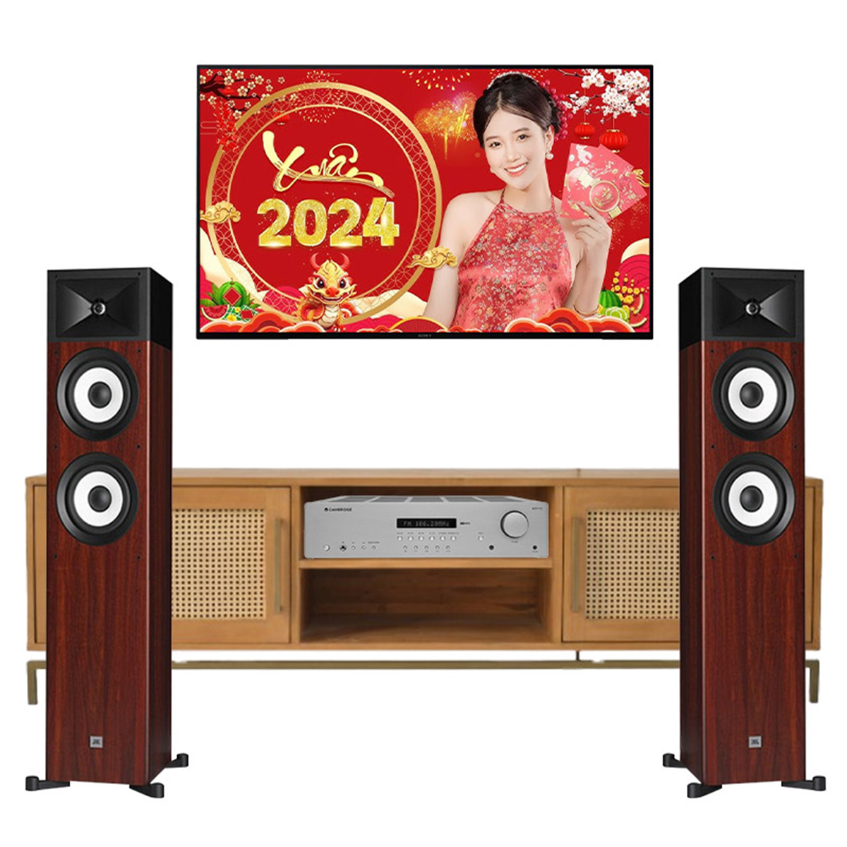 Dàn nghe nhạc 2 kênh Stereo NN89
