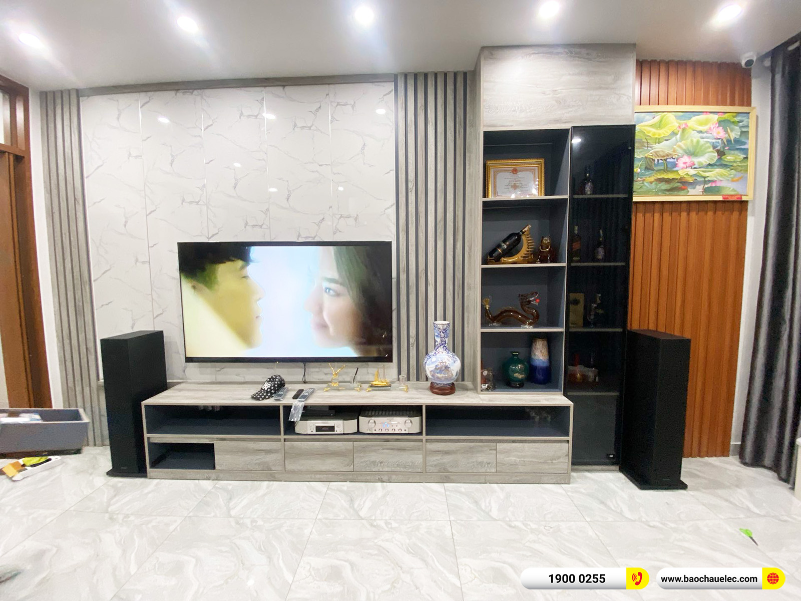 Lắp đặt d&agrave;n nghe nhạc B&W hơn 89tr cho anh Cường tại Hải Ph&ograve;ng