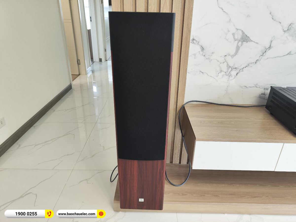 Lắp đặt d&agrave;n nghe nhạc JBL gần 51tr cho anh Đức tại H&agrave; Nội (JBL A190, Denon AVC-X3800H) 