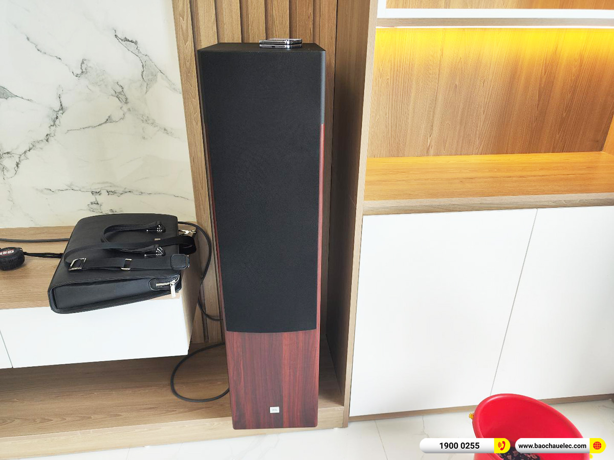 Lắp đặt d&agrave;n nghe nhạc JBL gần 51tr cho anh Đức tại H&agrave; Nội (JBL A190, Denon AVC-X3800H) 