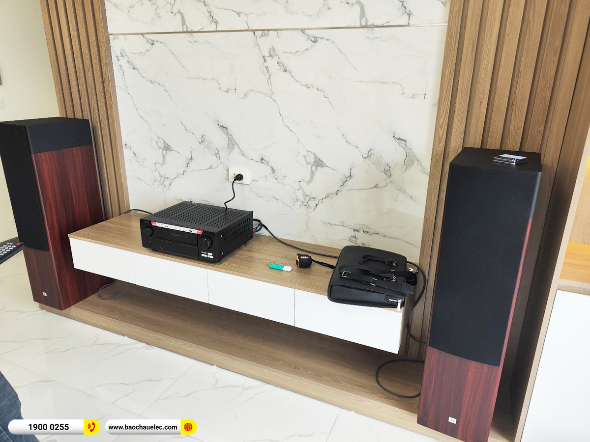 Lắp đặt d&agrave;n nghe nhạc JBL gần 51tr cho anh Đức tại H&agrave; Nội (JBL A190, Denon AVC-X3800H) 