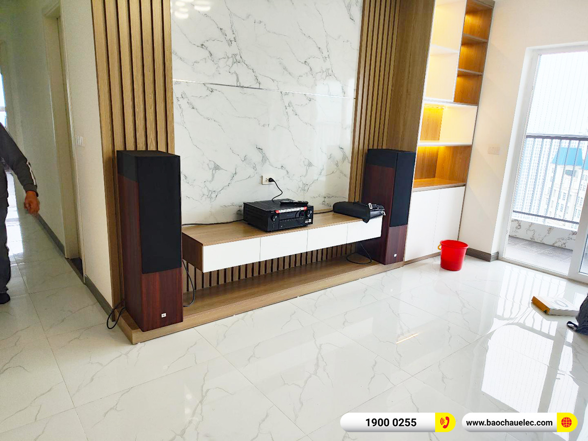 Lắp đặt d&agrave;n nghe nhạc JBL gần 51tr cho anh Đức tại H&agrave; Nội (JBL A190, Denon AVC-X3800H) 