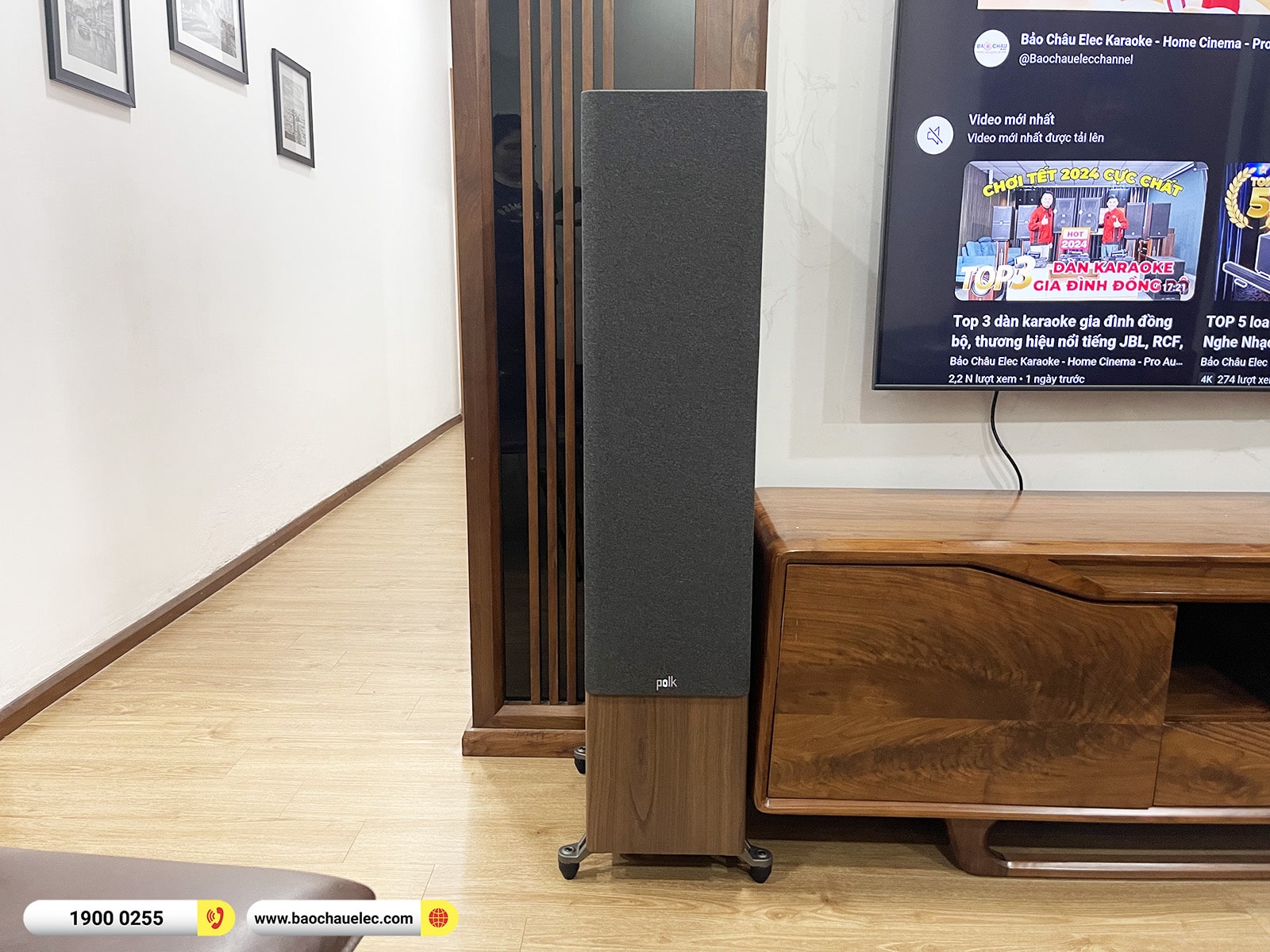 Lắp đặt d&agrave;n nghe nhạc Polk khoảng 47tr cho anh Dũng tại H&agrave; Nội (Polk Reserve R700, Denon DRA-800H) 