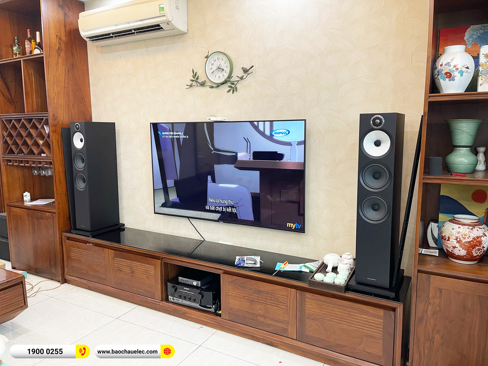Lắp đặt d&agrave;n nghe nhạc B&W hơn 72tr cho anh Hạnh tại H&agrave; Nội