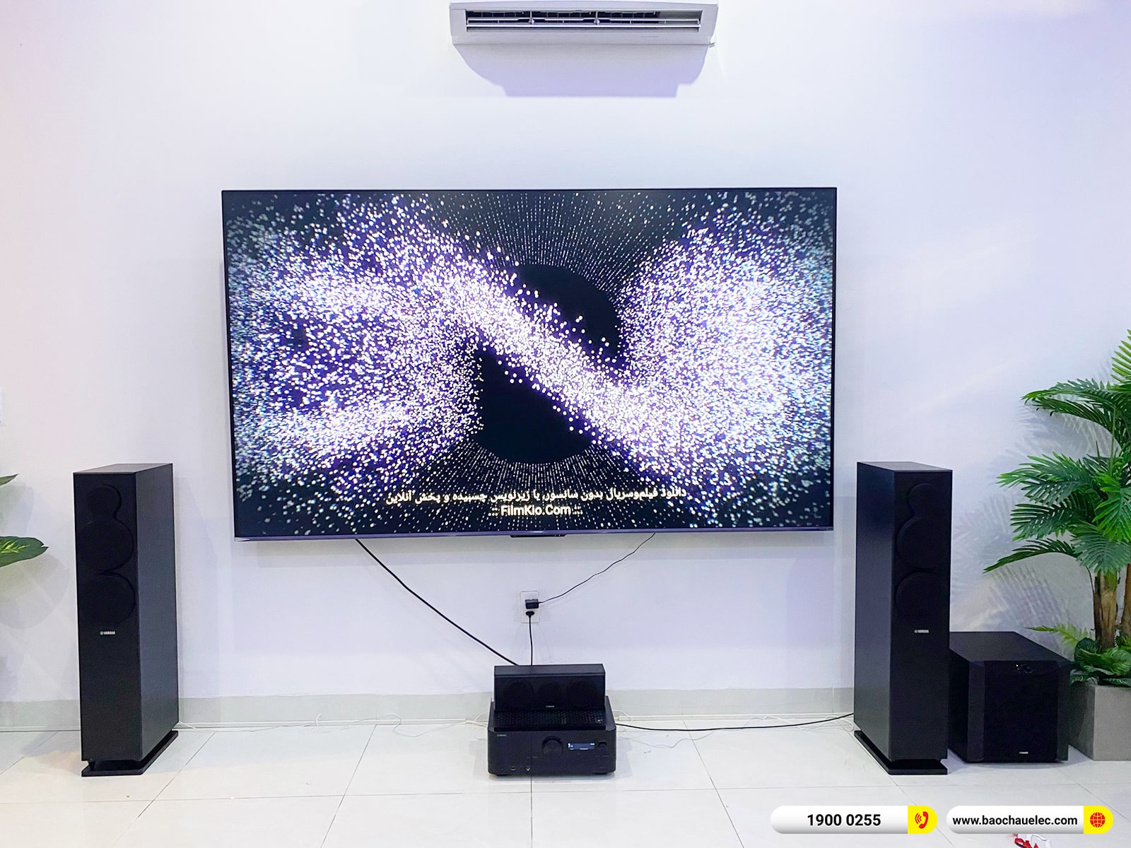 Lắp đặt nghe nhạc, xem phim Yamaha gần 29tr cho anh Hoàng tại Đà Nẵng