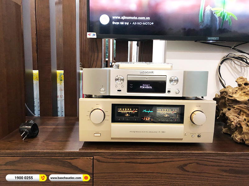 Lắp đặt dàn nghe nhạc hi-end cho anh Lâm tại Hưng Yên (Tannoy Eaton, Accuphase E380, Marantz ND8006,…)