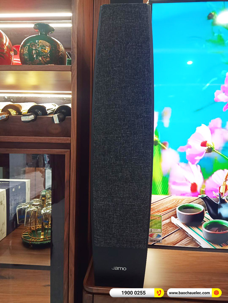 Lắp đặt d&agrave;n nghe nhạc hơn 28tr cho anh Linh tại H&agrave; Nội (Jamo C95II, Denon DRA-800H)
