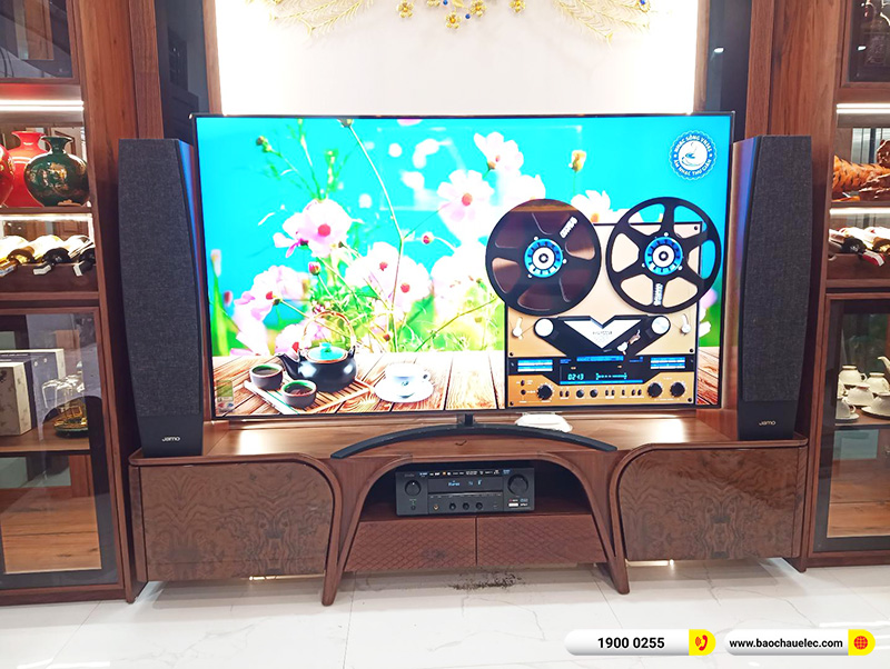 Lắp đặt d&agrave;n nghe nhạc hơn 28tr cho anh Linh tại H&agrave; Nội (Jamo C95II, Denon DRA-800H)