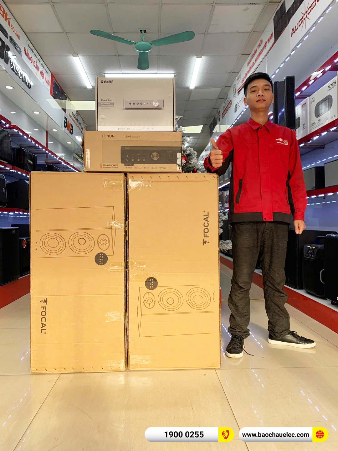 Lắp đặt d&agrave;n nghe nhạc Focal hơn 61tr cho anh Long tại Bắc Ninh