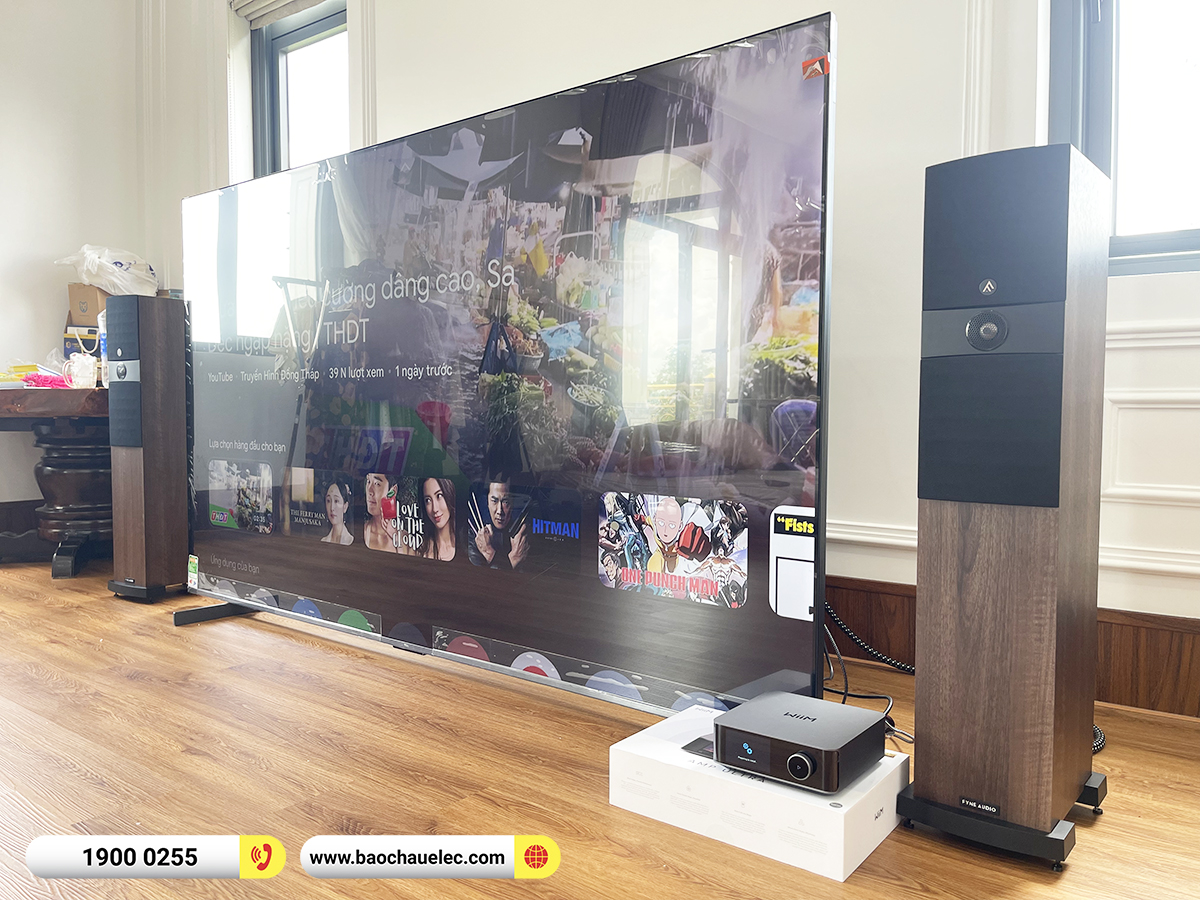 Lắp đặt d&agrave;n nghe nhạc Fyne Audio hơn 22tr cho anh Minh tại Vĩnh Long 