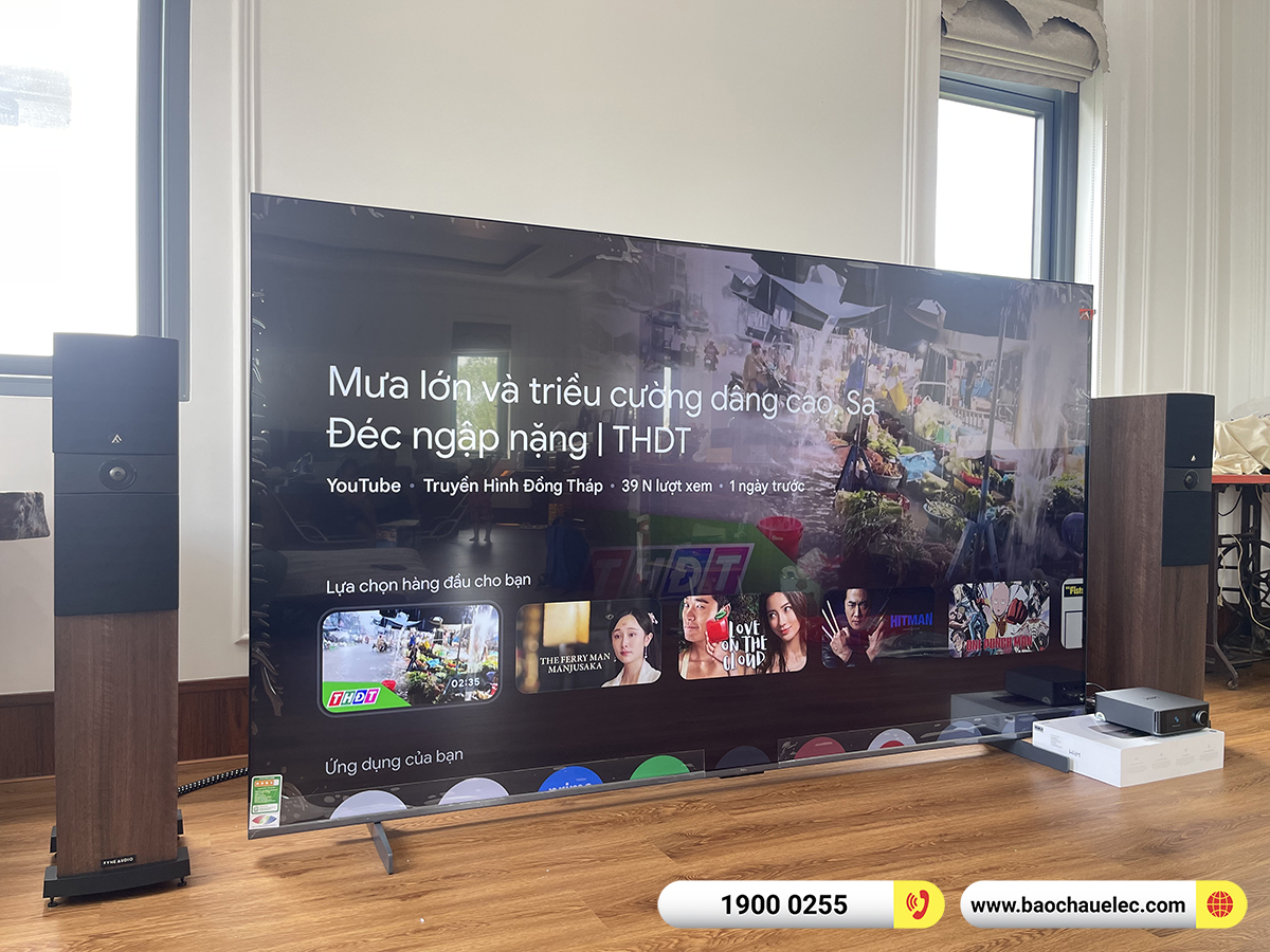 Lắp đặt d&agrave;n nghe nhạc Fyne Audio hơn 22tr cho anh Minh tại Vĩnh Long 