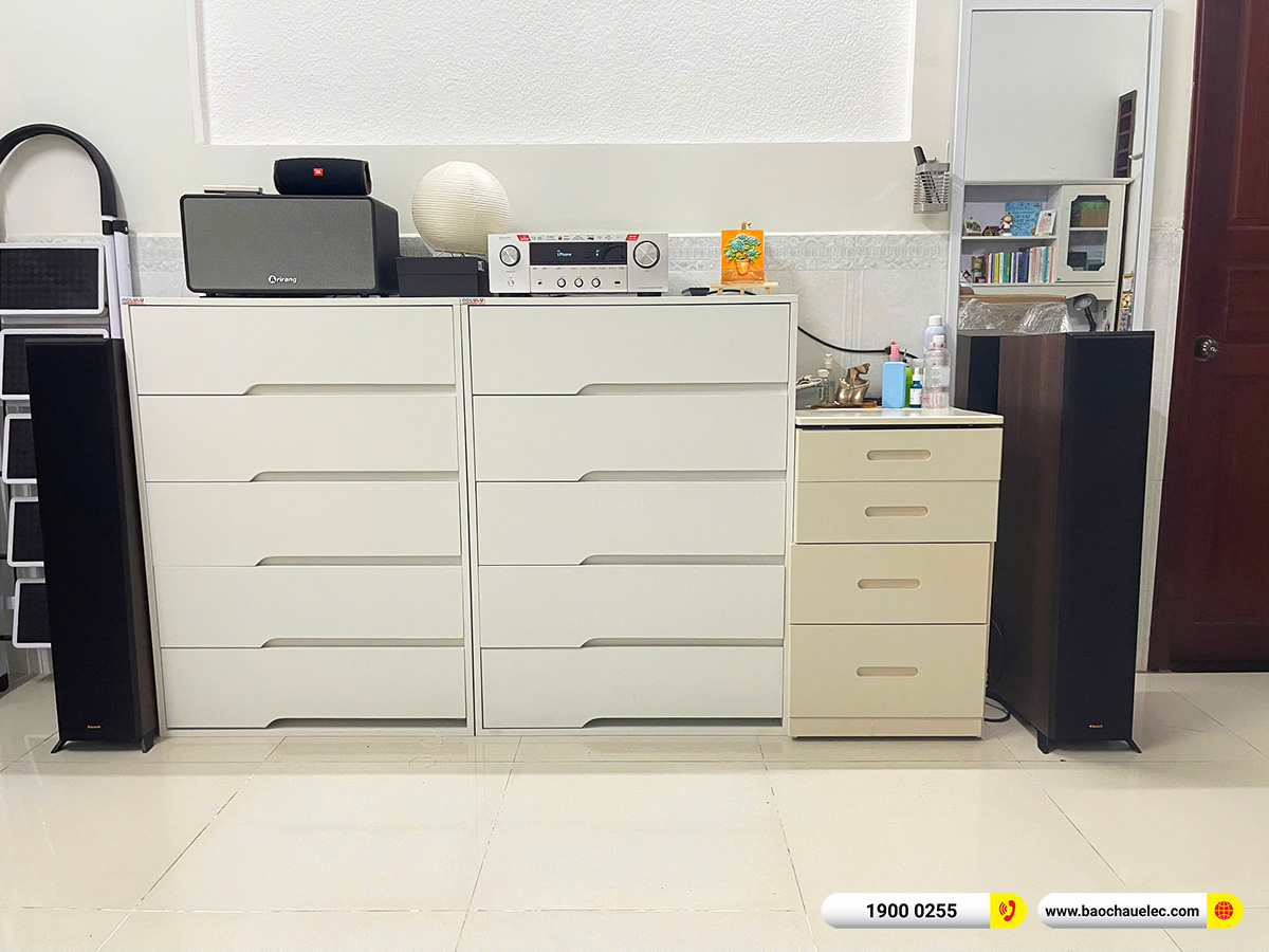 Lắp đặt d&agrave;n nghe nhạc Klipsch hơn 42tr cho anh Thi tại Cần Thơ 