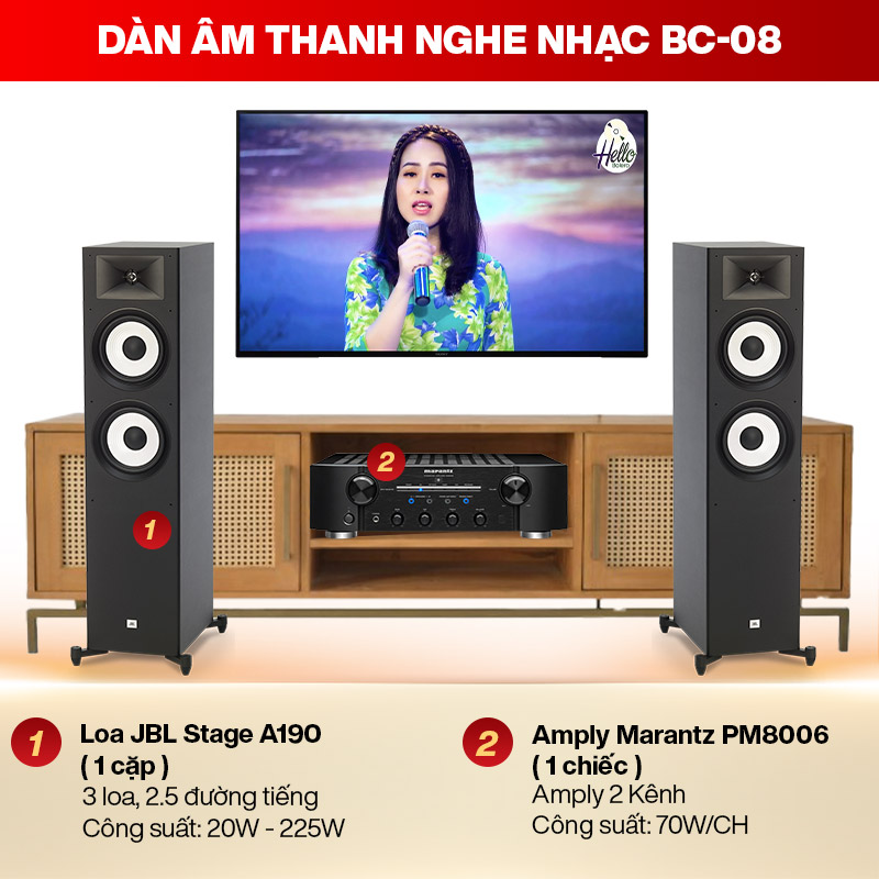 D&agrave;n &acirc;m thanh nghe nhạc BC-08
