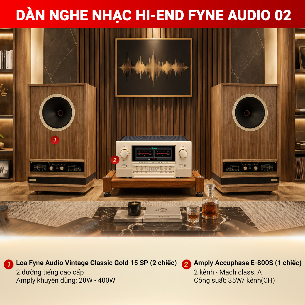 D&agrave;n nghe nhạc Hi-end Fyne Audio 02