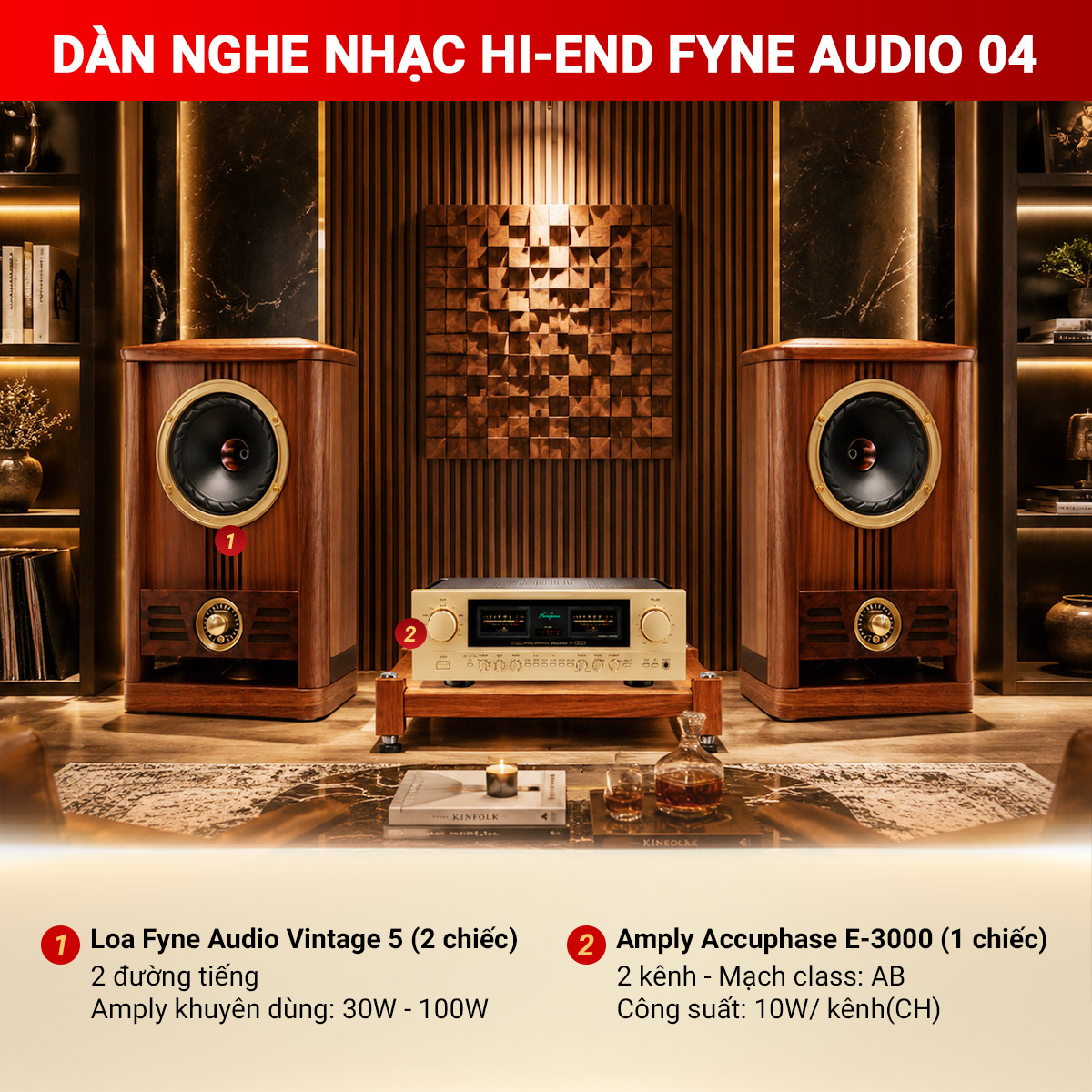 D&agrave;n nghe nhạc Hi-end Fyne Audio 04
