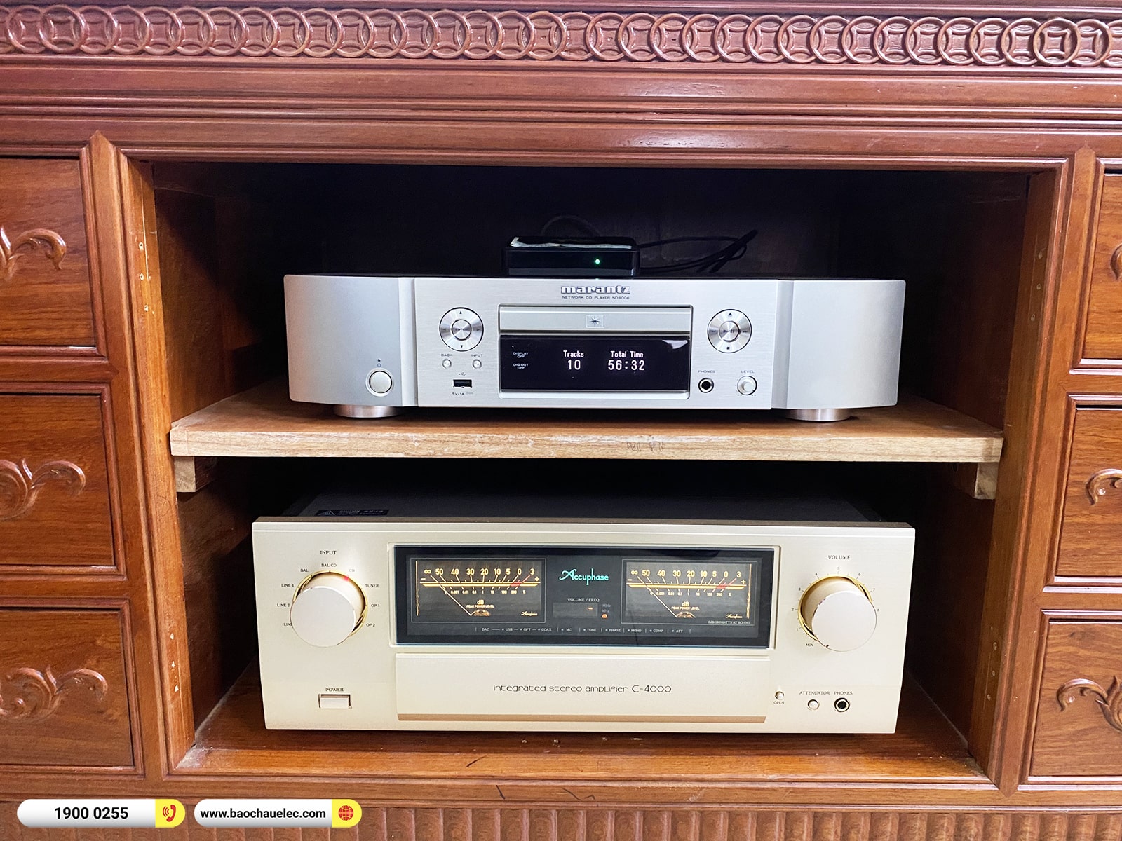 Lắp đặt dàn nghe nhạc Hi-end hơn 304tr cho anh Minh tại Thái Bình (Tannoy Turnberry GR, Accuphase E4000, Marantz ND8006)