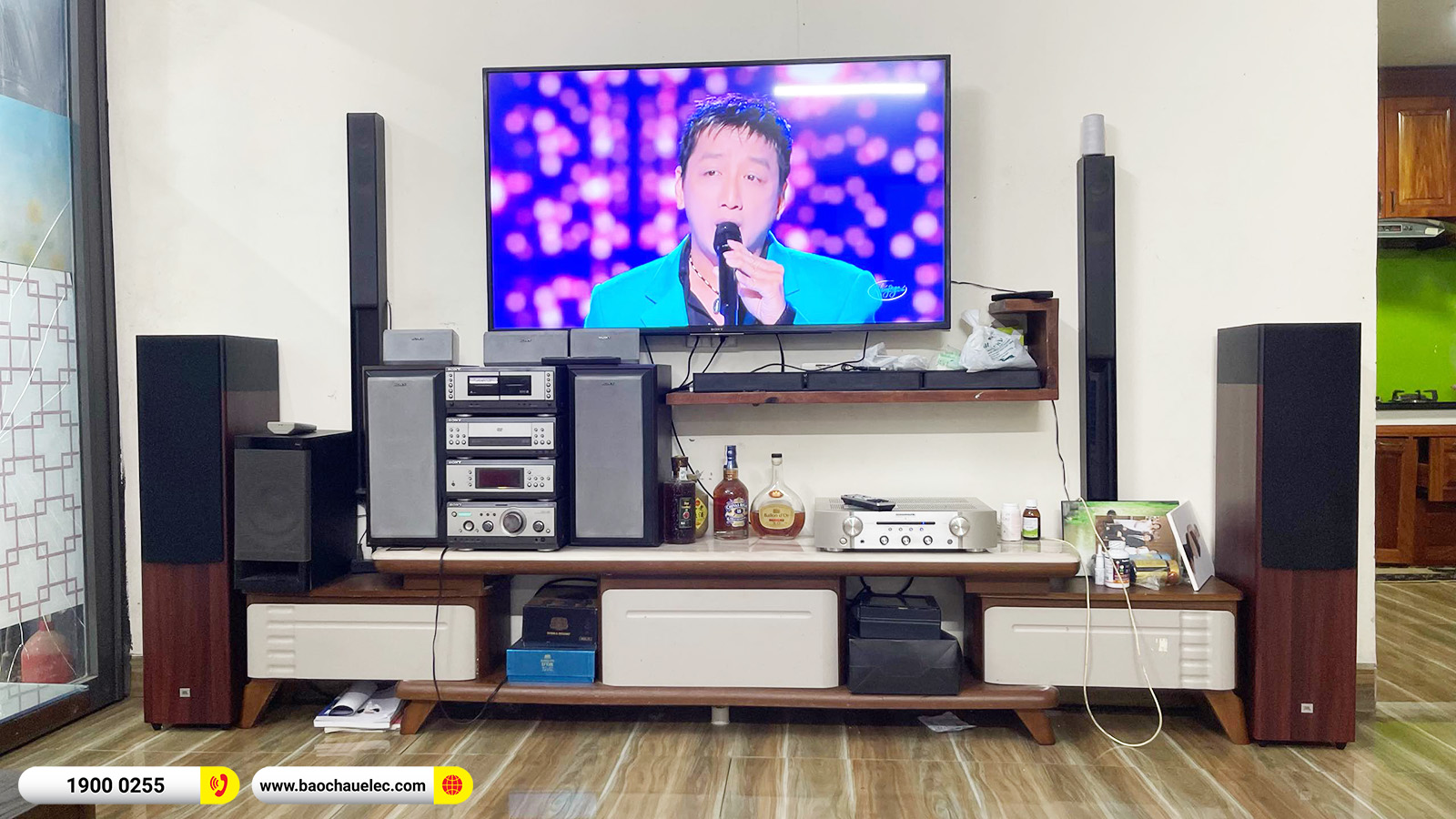 Lắp đặt dàn nghe nhạc JBL khoảng 28tr cho anh Hà tại Hà Nội