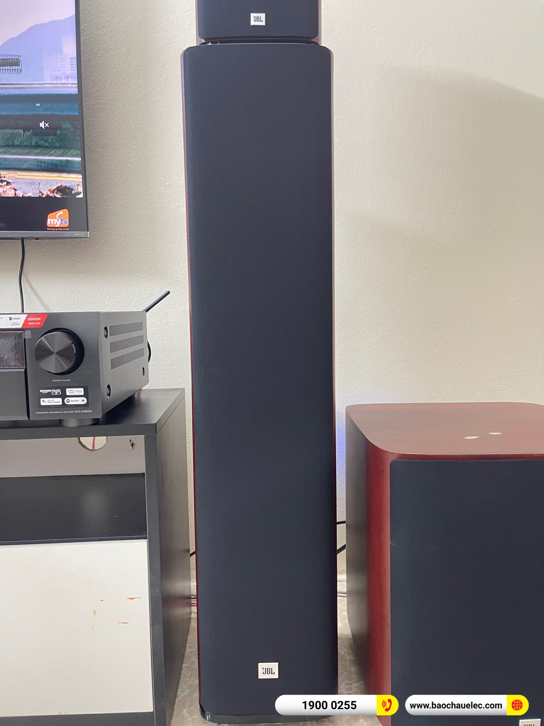Lắp đặt d&agrave;n nghe nhạc, xem phim JBL hơn 122tr cho anh H&ograve;a tại H&agrave; Nội 