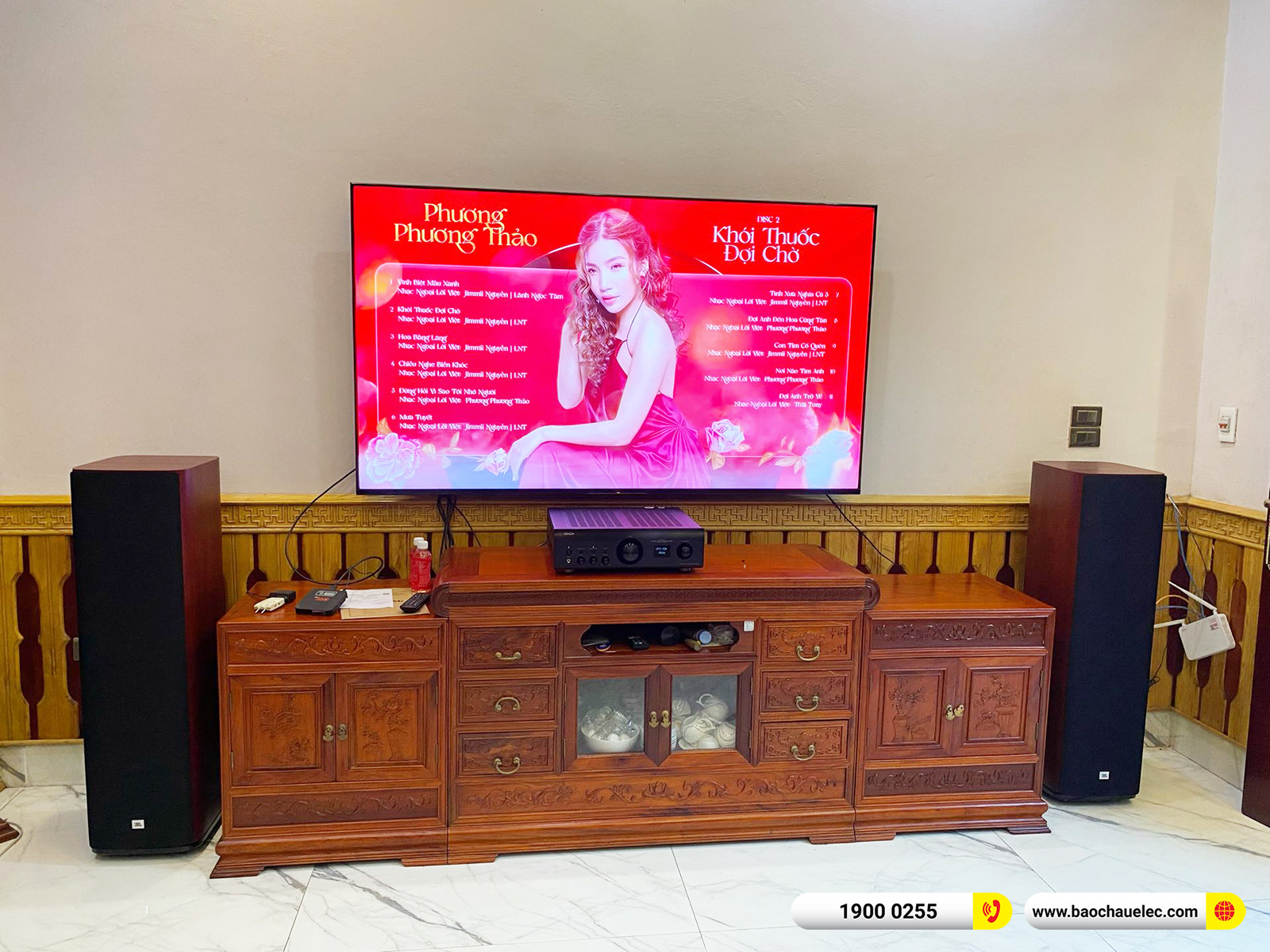 Lắp đặt d&agrave;n nghe nhạc JBL hơn 72tr cho anh Năm tại H&agrave; Nội