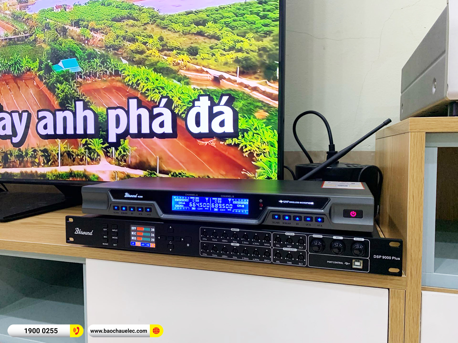 Lắp đặt d&agrave;n nghe nhạc, karaoke JBL hơn 20tr cho ch&uacute; Đo&agrave;n ở H&agrave; Nội 