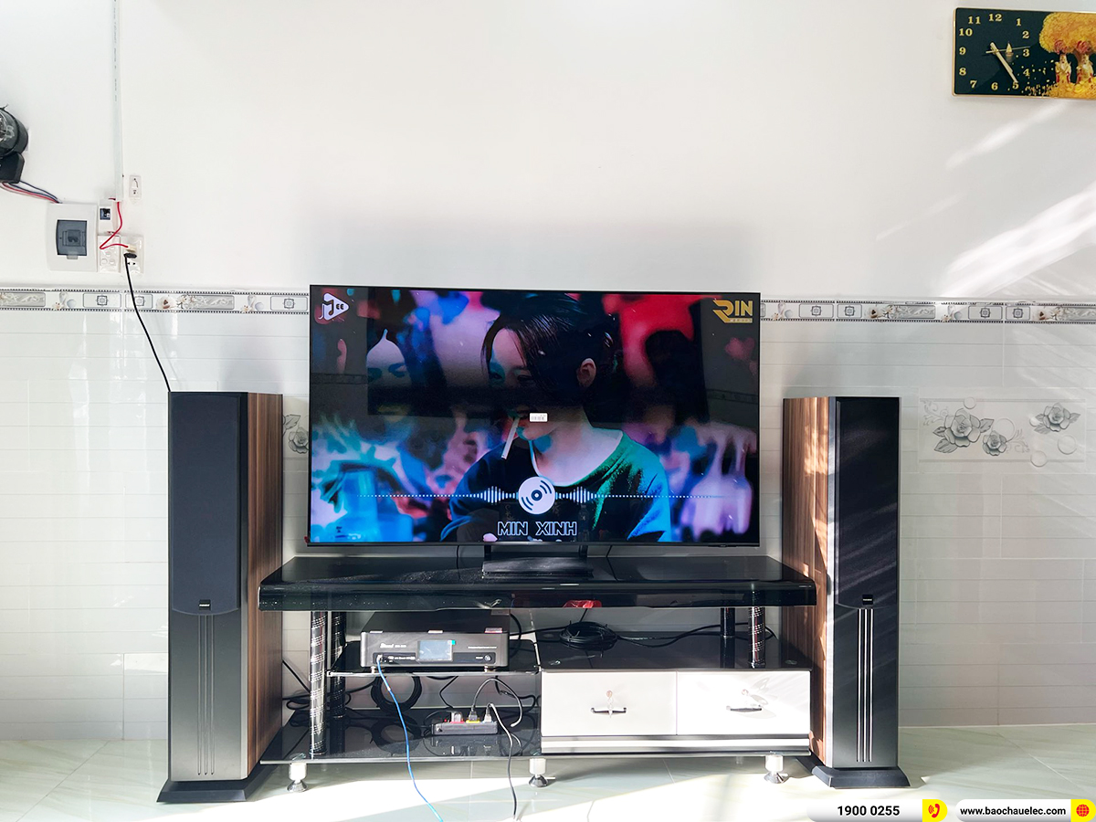Lắp đặt d&agrave;n nghe nhạc, karaoke Paramax hơn 20tr cho anh Hải ở Long An
