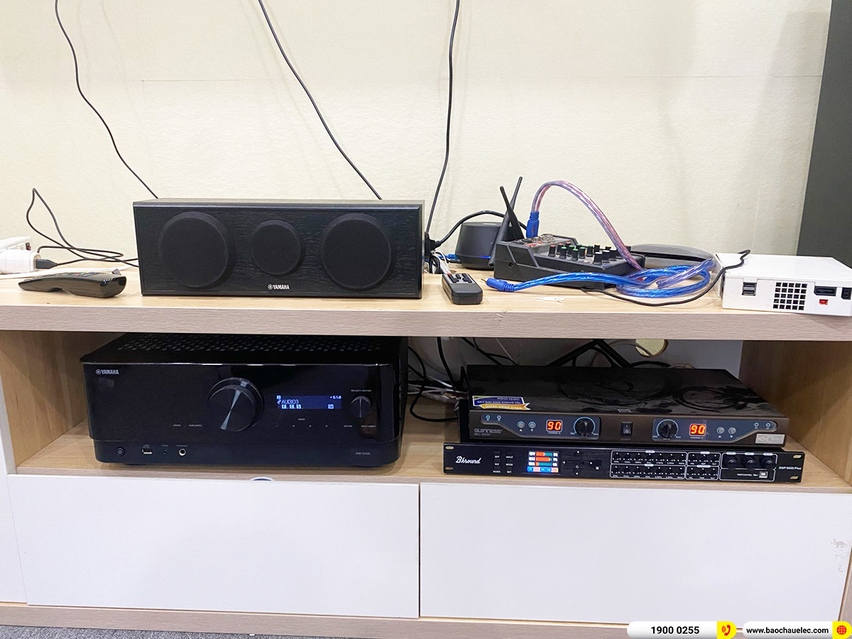 Lắp đặt d&agrave;n nghe nhạc, karaoke Yamaha gần 26tr cho anh Huy ở TPHCM