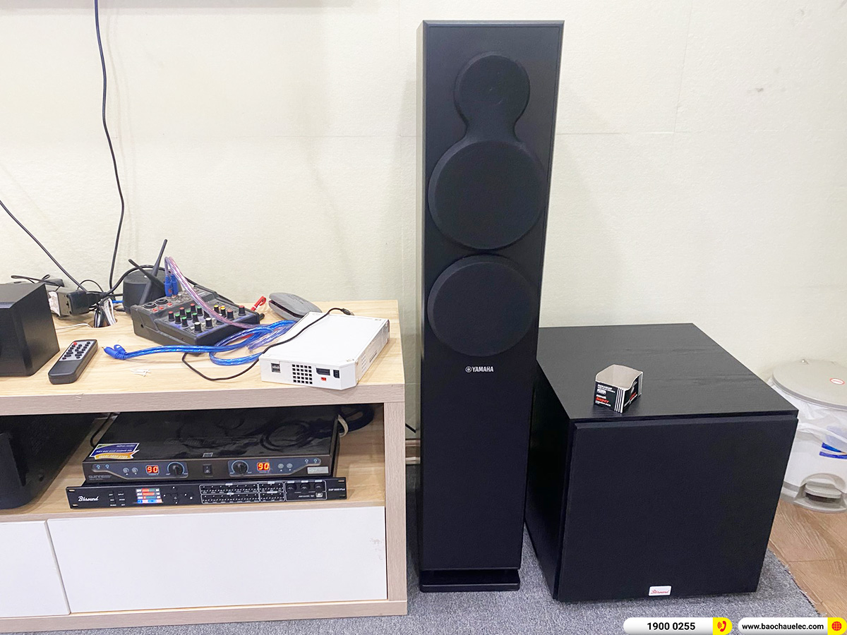 Lắp đặt d&agrave;n nghe nhạc, karaoke Yamaha gần 26tr cho anh Huy ở TPHCM