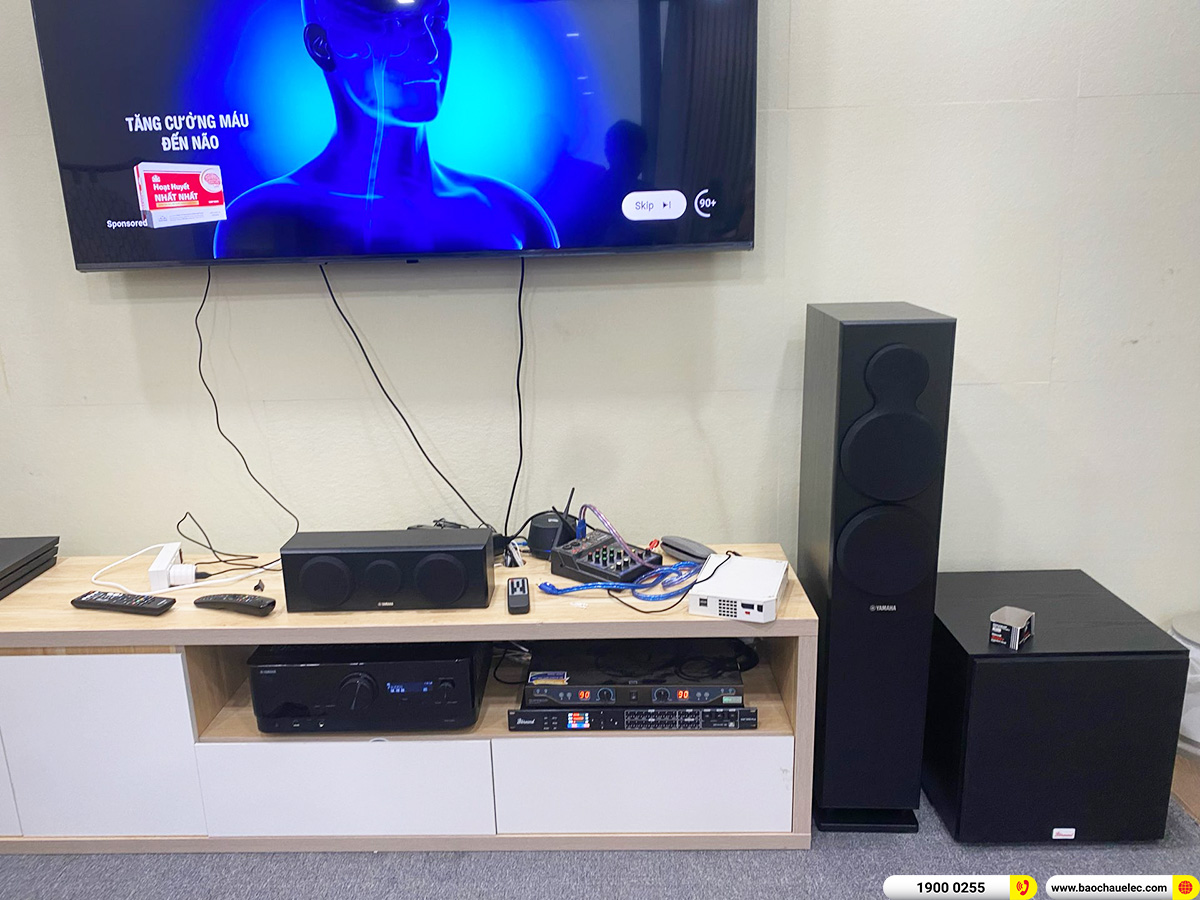 Lắp đặt d&agrave;n nghe nhạc, karaoke Yamaha gần 26tr cho anh Huy ở TPHCM