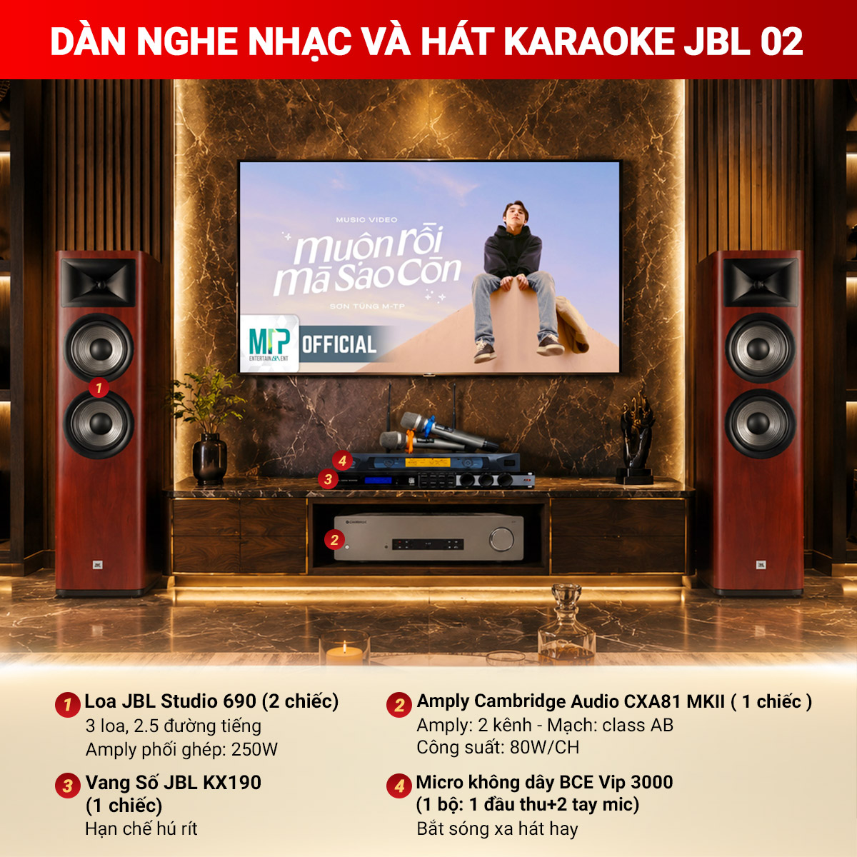 Dàn Nghe nhạc và Hát karaoke JBL 02