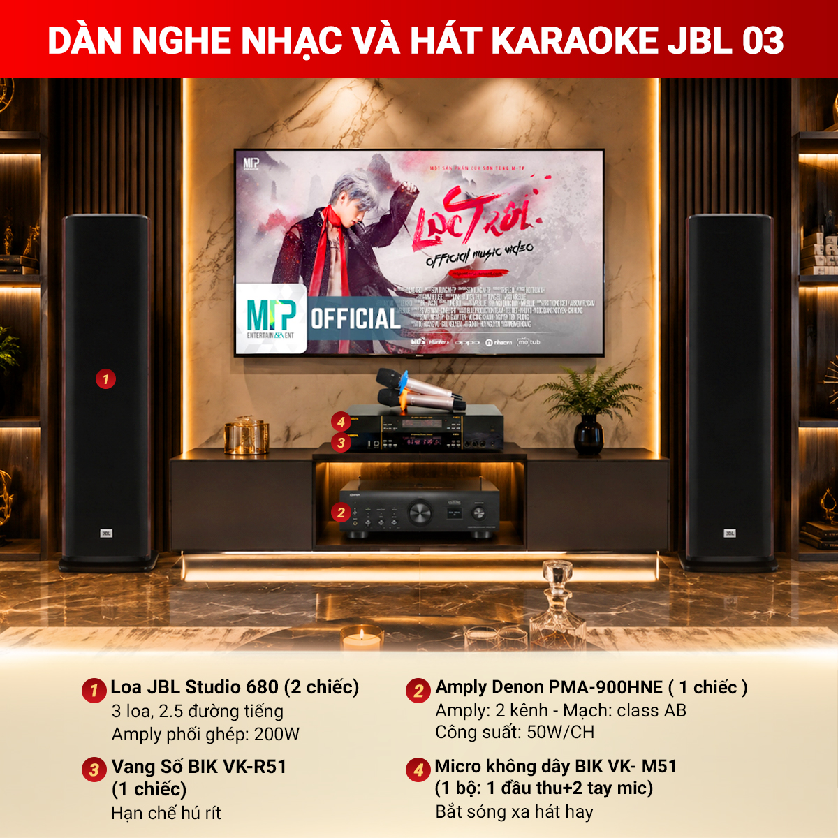 D&agrave;n Nghe nhạc v&agrave; H&aacute;t karaoke JBL 03