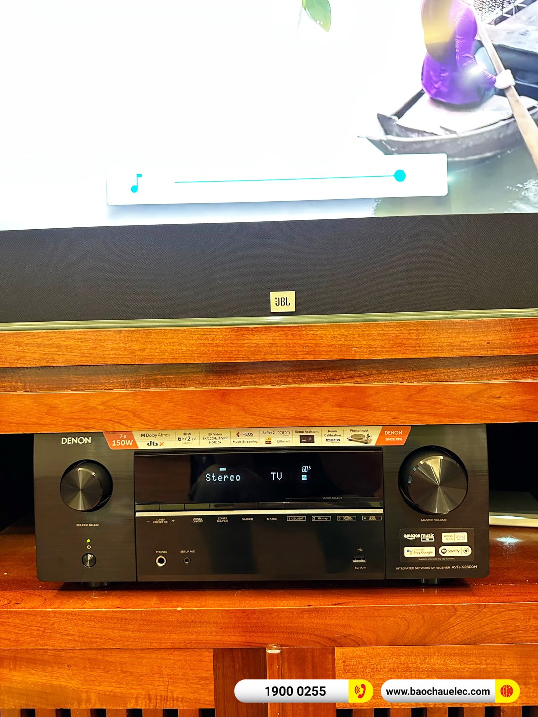 Lắp đặt nghe nhạc, xem phim JBL hơn 57tr cho anh Thuần tại H&agrave; Nội 