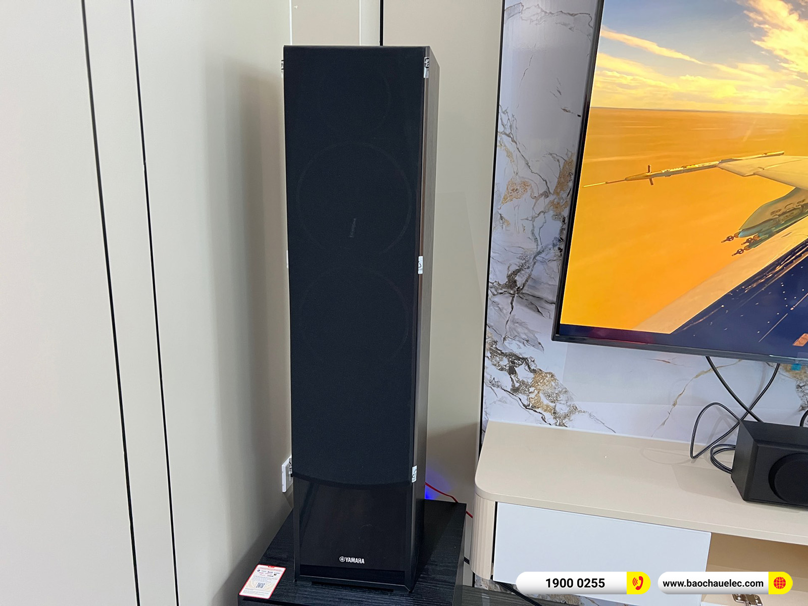 Lắp đặt d&agrave;n nghe nhạc, xem phim Yamaha hơn 21tr cho anh To&agrave;n tại H&agrave; Nội
