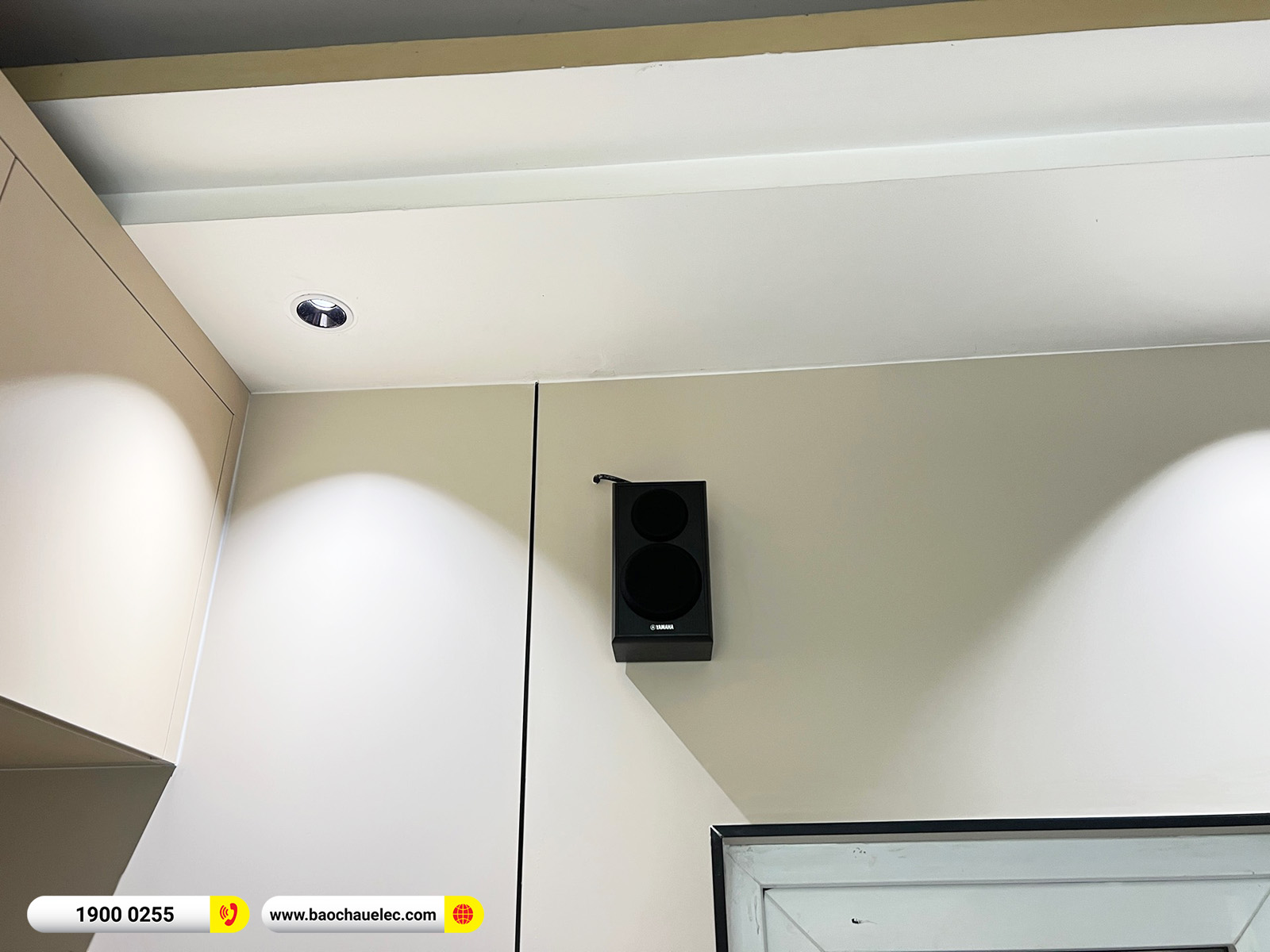 Lắp đặt d&agrave;n nghe nhạc, xem phim Yamaha hơn 21tr cho anh To&agrave;n tại H&agrave; Nội