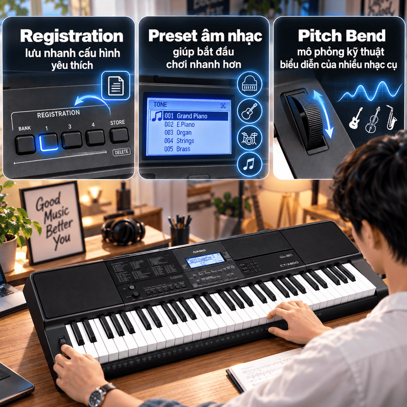 Đàn organ Casio CT-X800