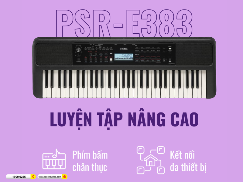 Đ&agrave;n organ Yamaha PSR-E383