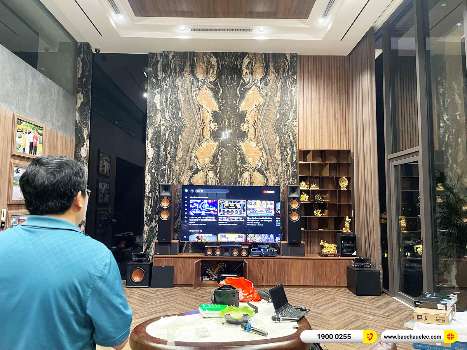Lắp đặt d&agrave;n nghe nhạc, xem phim hơn 116tr cho anh Chương tại Ninh B&igrave;nh