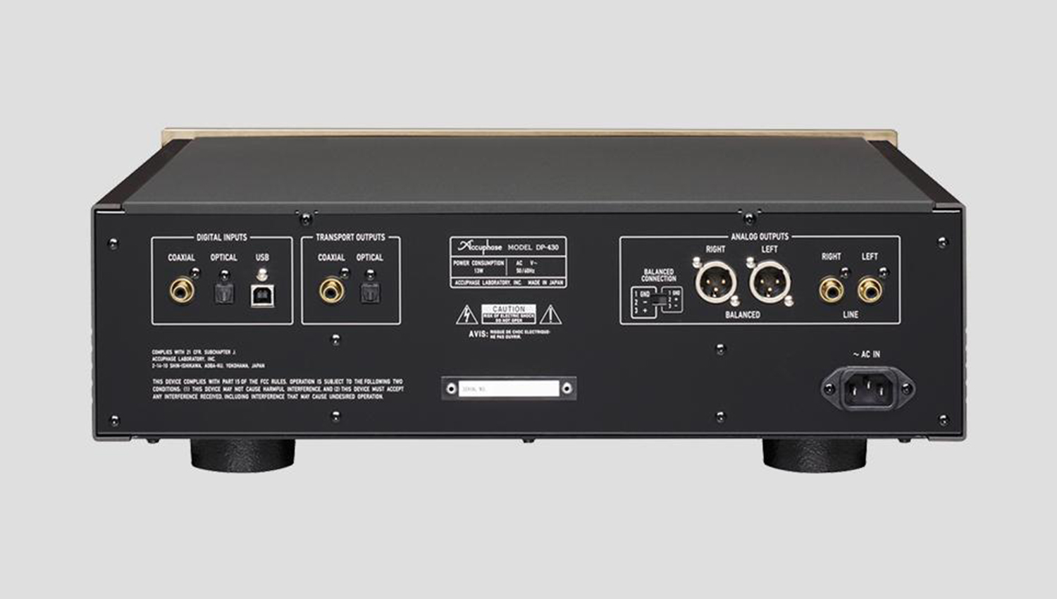 mặt sau Đầu CD Accuphase DP430